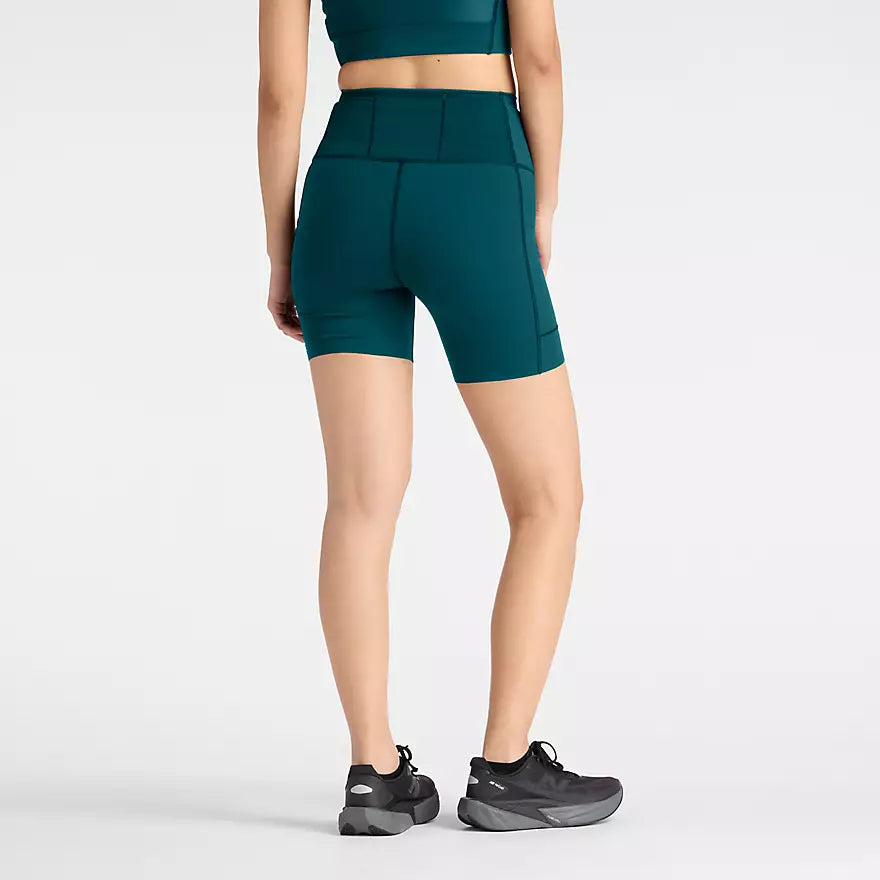 Women's Athletics Sleek Race Storage 6in Fitted Short - Medusa Green