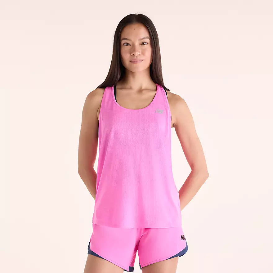 Women's Athletics Sleek Race Storage Tank - Pink Heat Heather