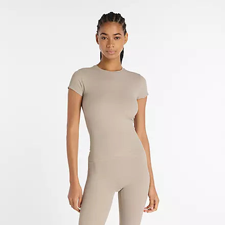 Ribbed Fitted T-Shirt
