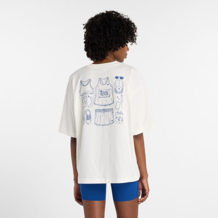 NEW BALANCE OUTFIT LAYOUT TEE - Sea Salt