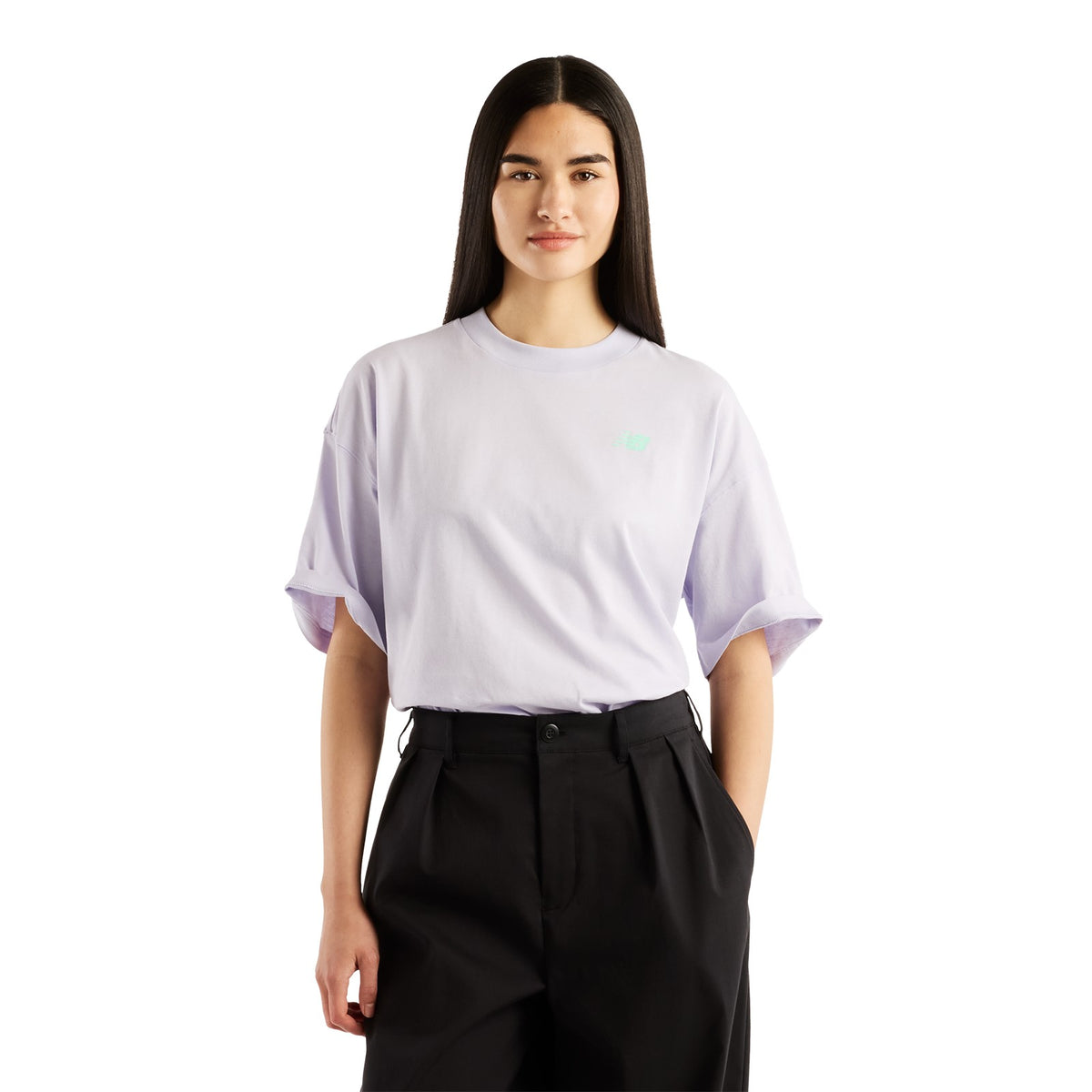 Women's New Balance Collage OS Tee - Purple