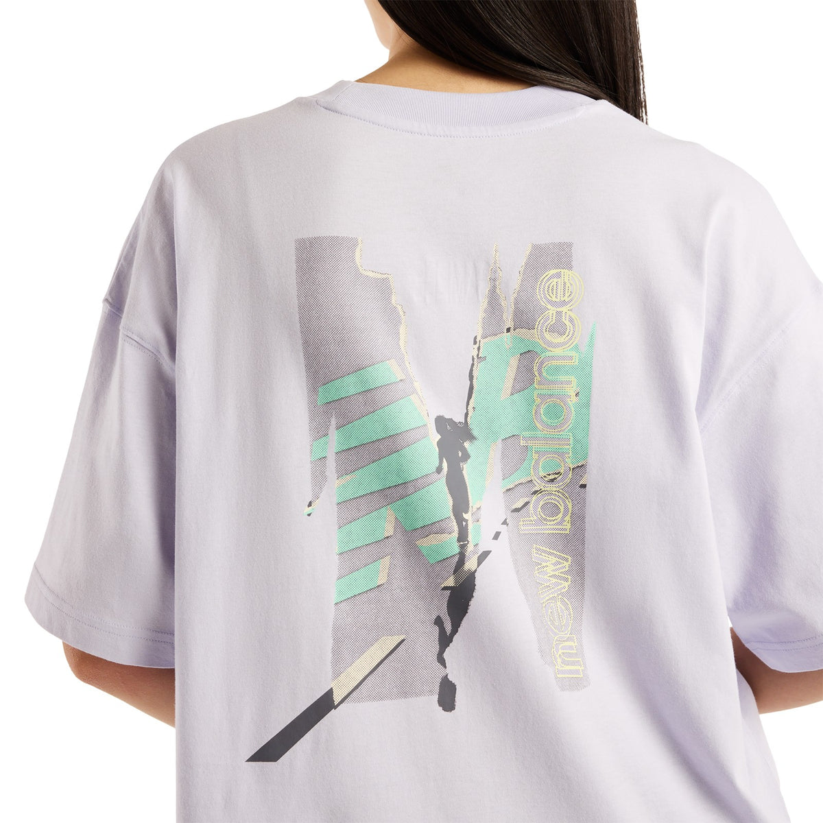Women's New Balance Collage OS Tee - Purple