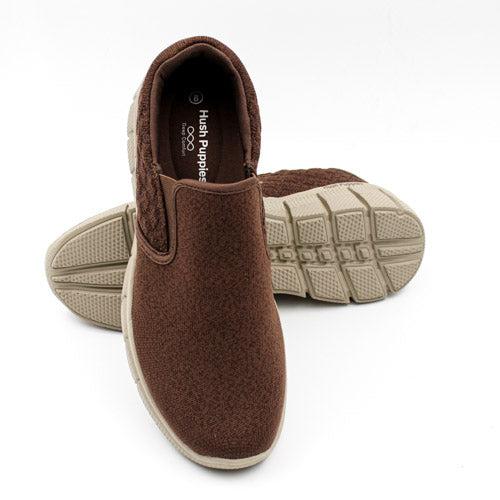 Hush Puppies Men&#39;s Equally Slip On Knit Casual Walking Shoes - Capuccino-Hush Puppies
