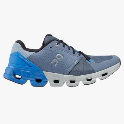 ON Men&#39;s CloudFlyer 4.0 Road Running Shoes - Metal/Lapis-On
