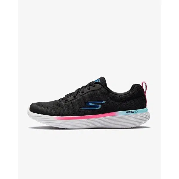 Skechers Women&#39;s Go Run 400 V2 Road Walking Shoes - Black/Blue-Skechers