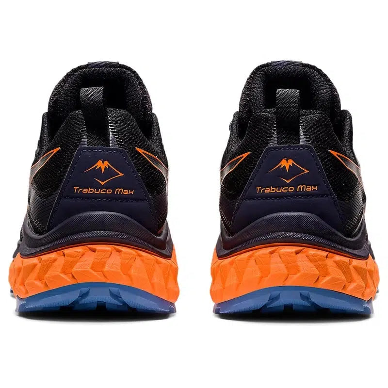 Men&#39;s Trabuco Max Trail Running Shoes- Black/Shocking Orange-Asics