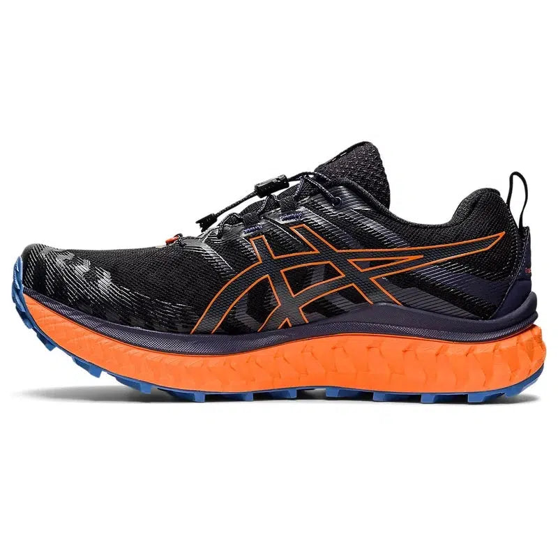 Men&#39;s Trabuco Max Trail Running Shoes- Black/Shocking Orange-Asics