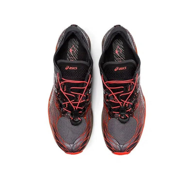 Men&#39;s FujiSpeed Trail Running Shoes - Black/Cherry Tomato-Asics