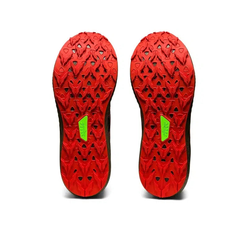 Men&#39;s Fuji Lite 3 Trail Running Shoes -Mantle Green/Cherry Tomato-Asics