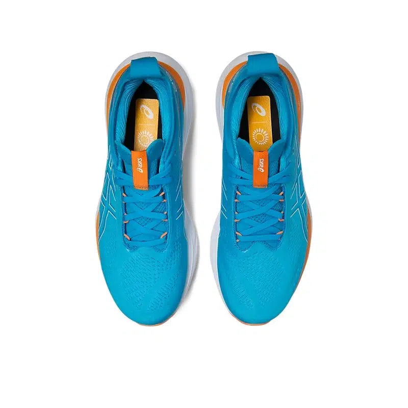 Men&#39;s Gel-Nimbus 25 Road Running Shoes - Island Blue/Sun Peach-Asics
