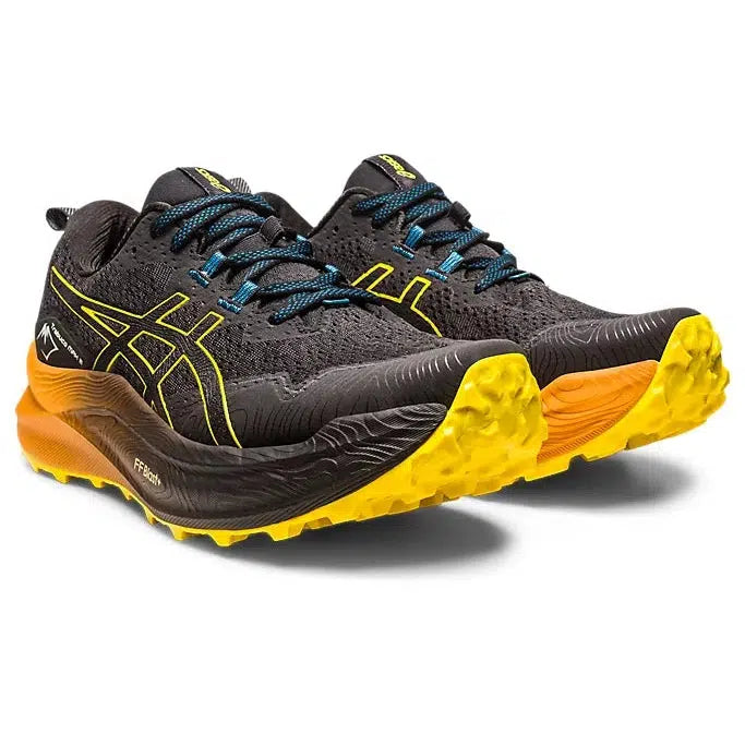 Men&#39;s Trabuco Max 2 Trail Running Shoes - Black/Golden Yellow-Asics