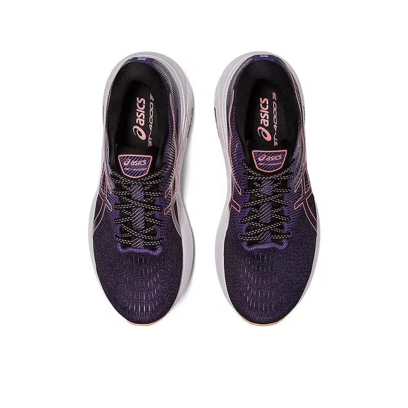 Asics Women&#39;s GT-4000 3 Road Running Shoes - Black/Papaya-Asics