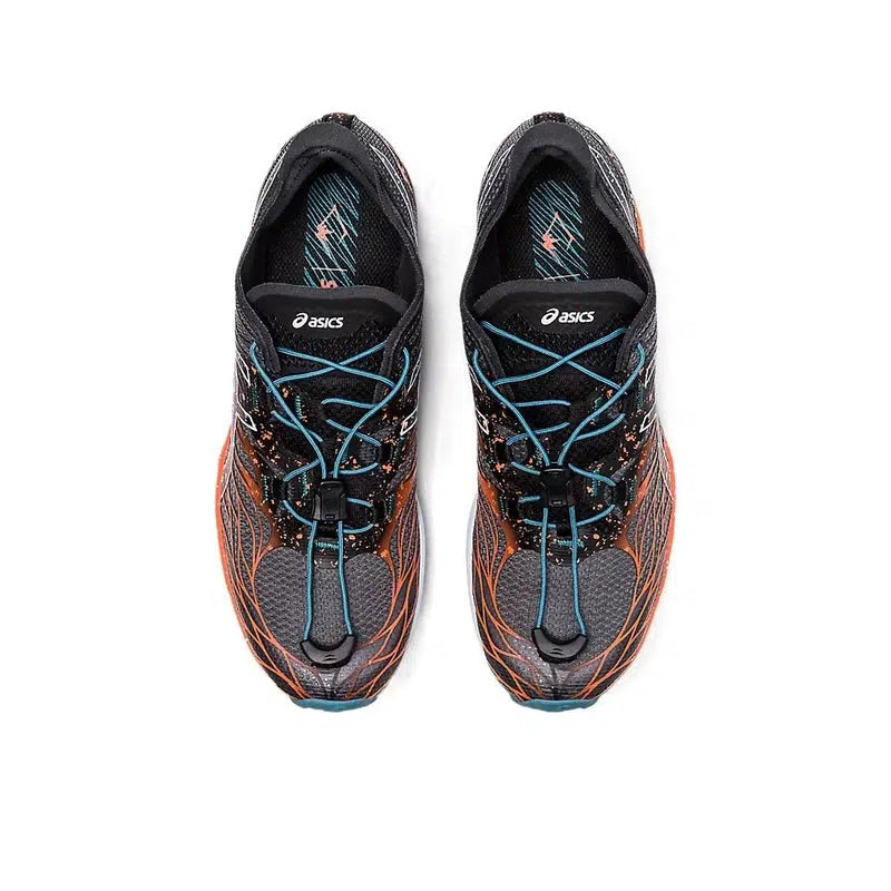Woman&#39;s FujiSpeed Trail Running Shoes -Black/Nova Orange-Asics