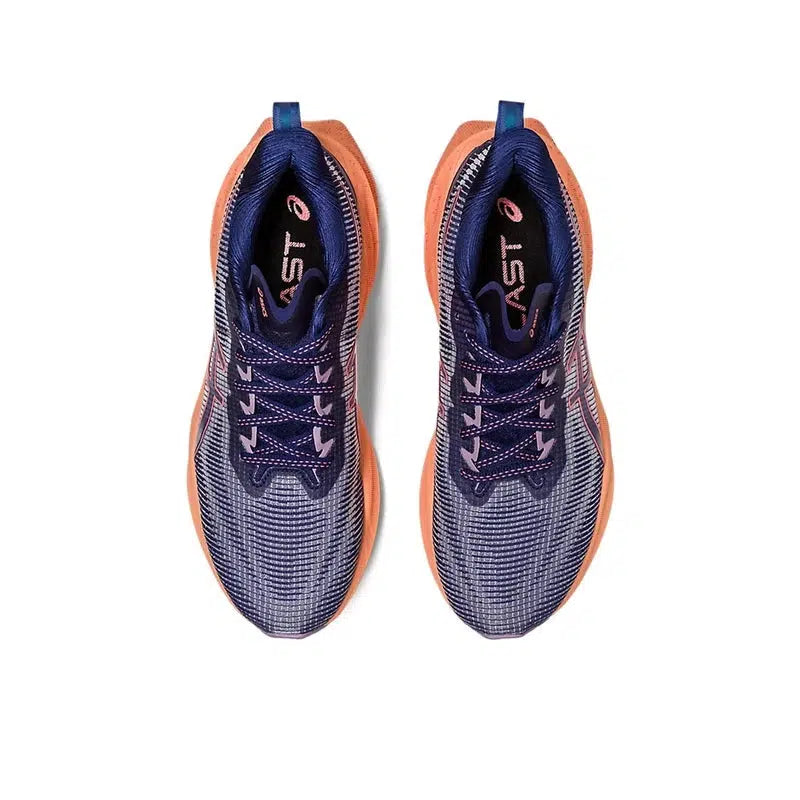 Women&#39;s Novablast 3 LE Road Running Shoes- Indigo Blue/Papaya-Asics