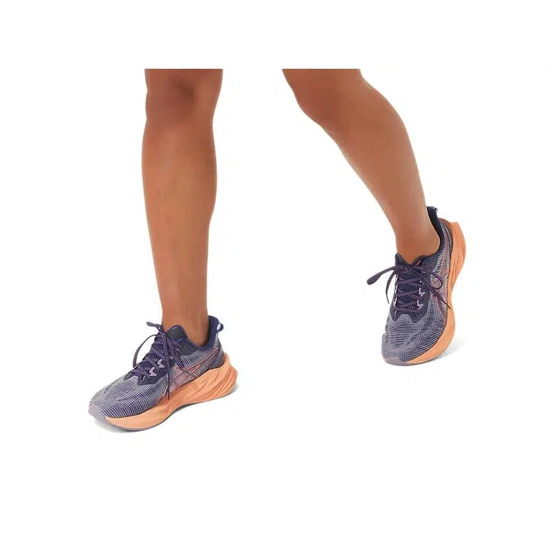 Women&#39;s Novablast 3 LE Road Running Shoes- Indigo Blue/Papaya-Asics