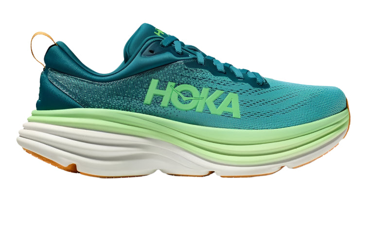 HOKA MENS BONDI 8 - DEEP LAGOON/OCEAN MINT-Hoka