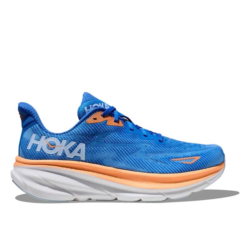 Hoka Men's Clifton 9 Wide Road Running Shoes - Coastal Sky / All Aboard (CSAA)-Hoka