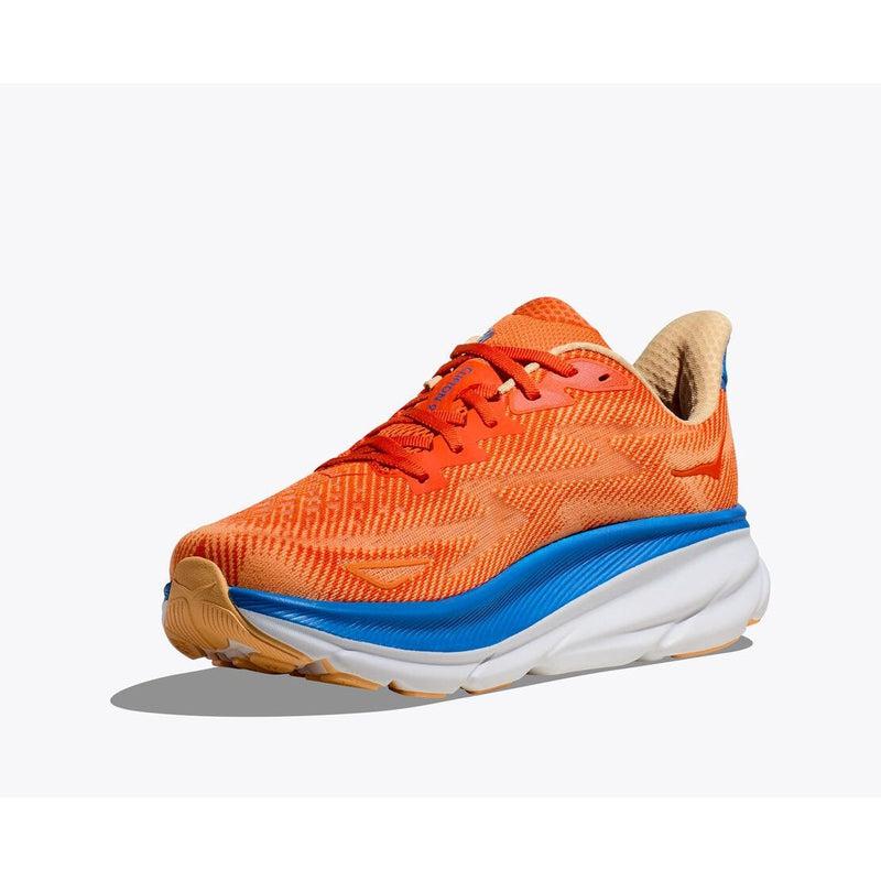 Hoka Men&#39;s Clifton 9 Road Running Shoes - Vibrant Orange/Impala(VOIM)-Hoka