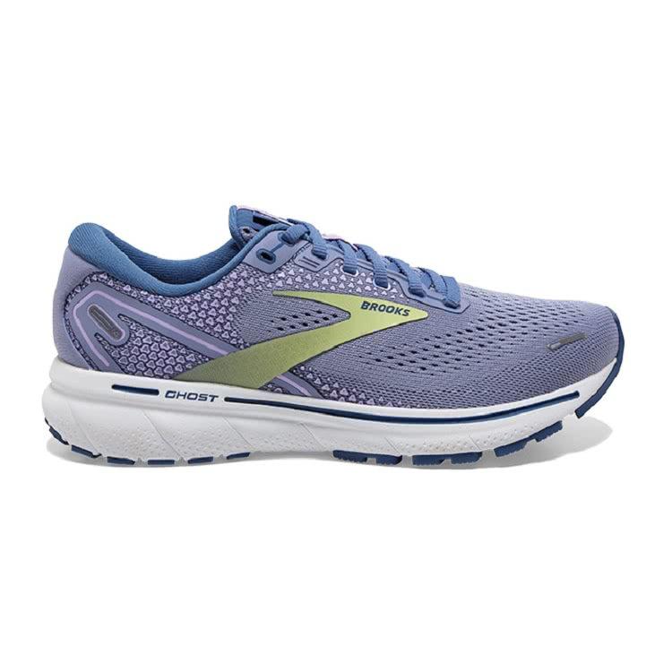 Brooks Women's Ghost 14 Road Running Shoes-purple/Impression-Dutch/Lime-Brooks