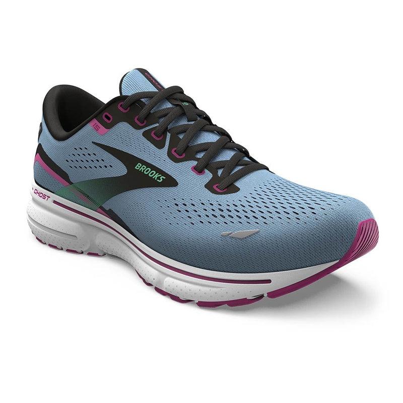 Woman&#39;s Ghost 15 - BLUE BELL/BLK PINK-Brooks