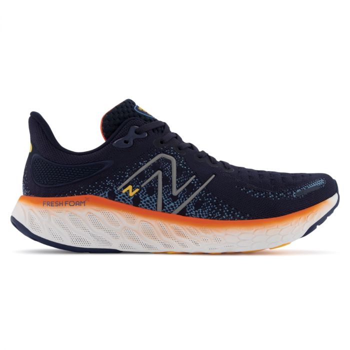New Balance Men's 1080v12 (2E) Wide Fit Road Shoes - Navy The Athlete's Foot
