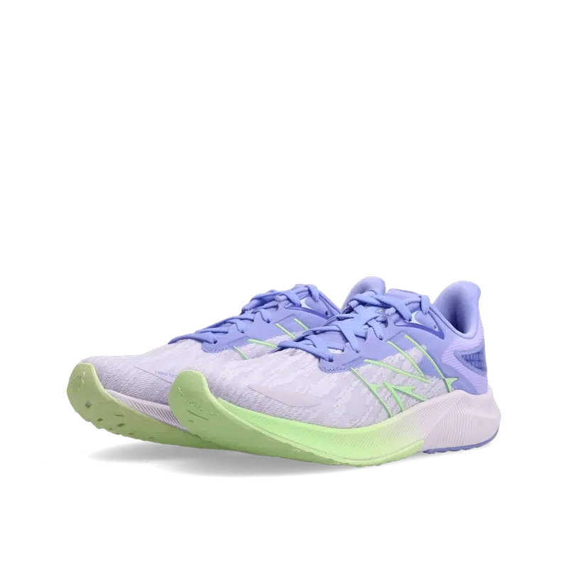 New Balance Women&#39;s Fuel Cell Propel v3 (B) Road Running Shoes - Libra Vibrant Spring Glo and Viictory Blue-New Balance