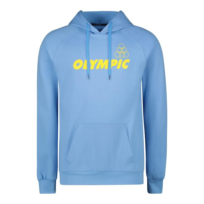Olympic Men&#39;s Raglan Sleeve Fleece Hoody – Sky Blue-Olympic