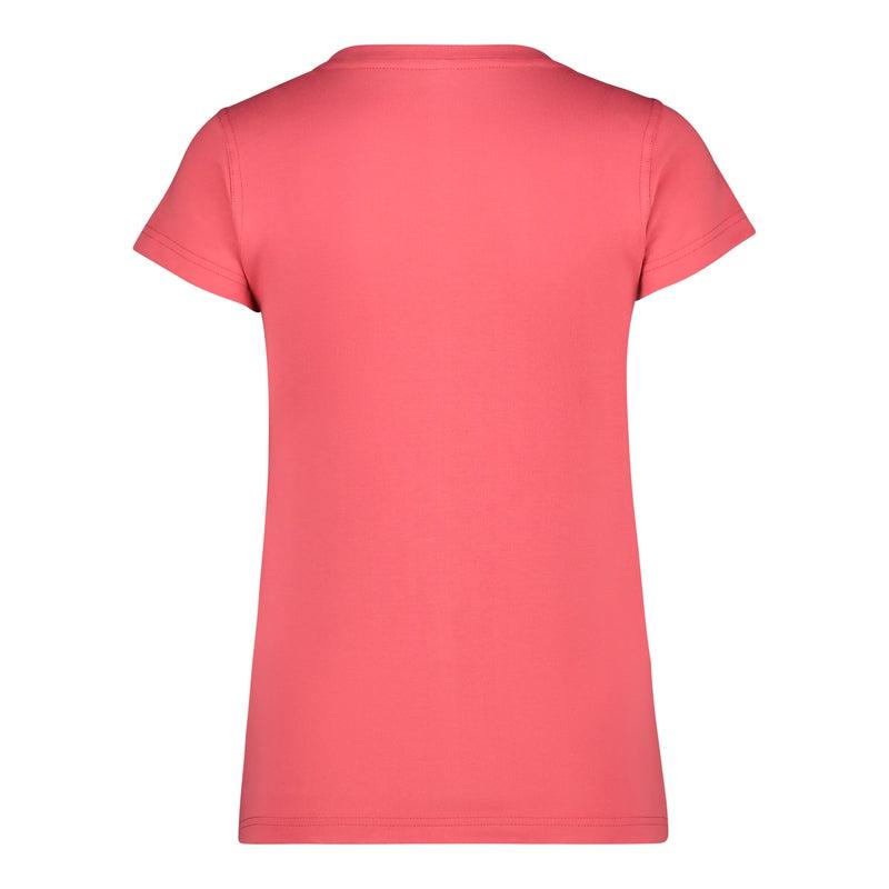 Olympic Ladies Casual combed cotton short sleeve tee – Coral-Olympic