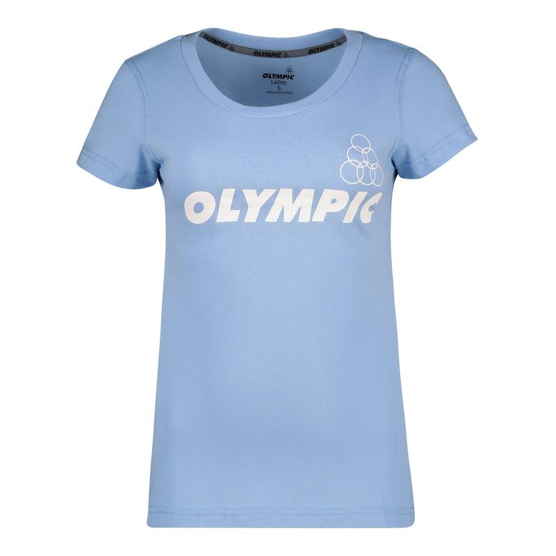 Olympic Ladies Casual combed cotton short sleeve tee – LIGHT BLUE-Olympic