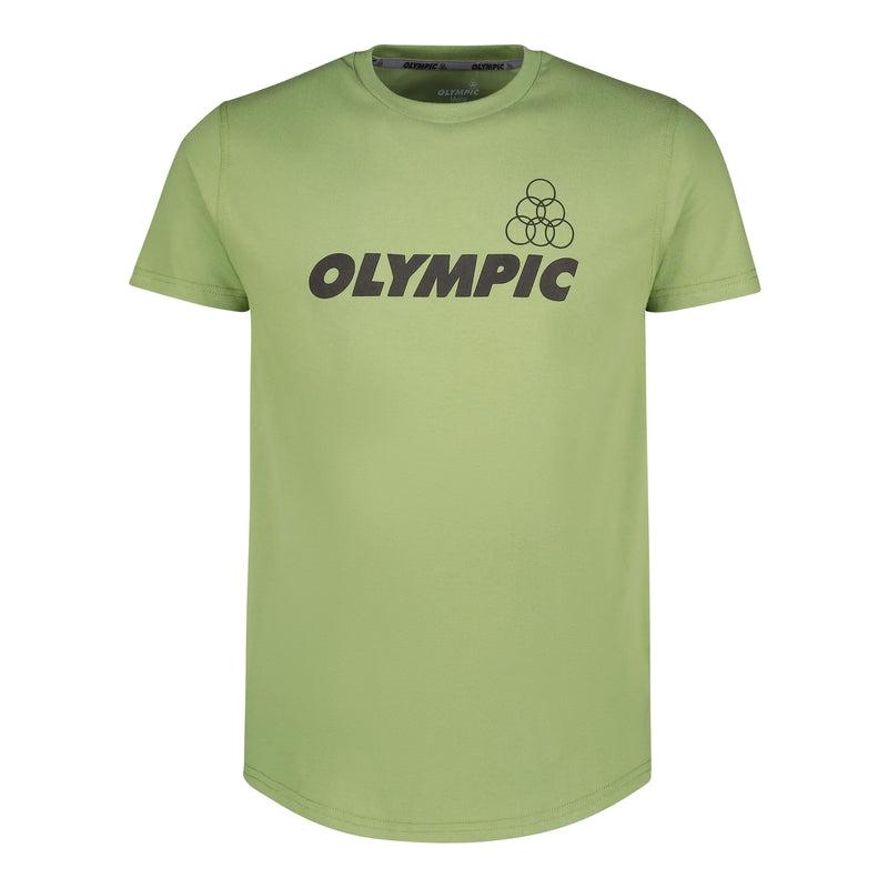 Olympic Casual combed cotton short sleeve tee – African sage-Olympic