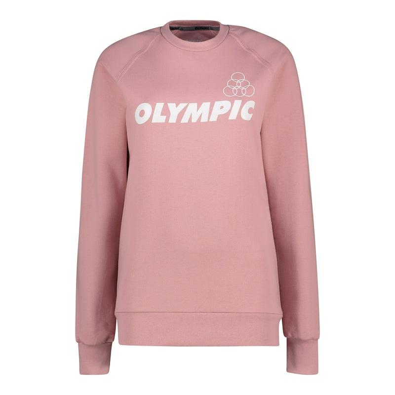 Olympic Women's Casual cotton long sleeve sweatshirt – Dusty Pink-Olympic