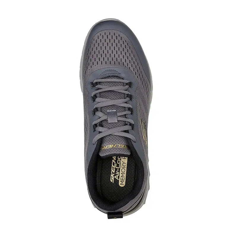 Skechers Men&#39;s Overhaul 2.0 Road Athleisure Shoe - Charcoal/Black-Skechers