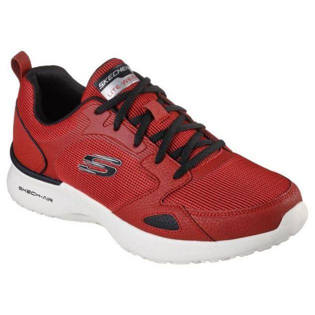 Skechers Men&#39;s Skech-Air Dynamight Athleisure Shoes - Red Black-Skechers