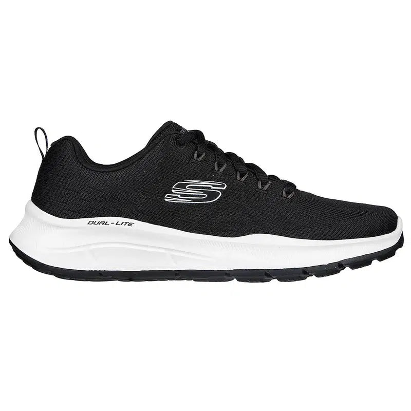 Skechers Men&#39;s Equalizer 5.0 Road Walking Shoes-BLACK/WHITE-Skechers