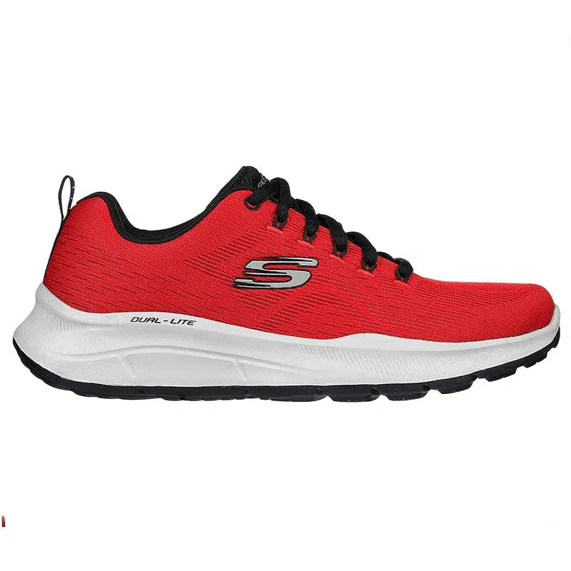Skechers Men's Equalizer 5.0 Road Walking Shoes-RED/BLACK-Skechers