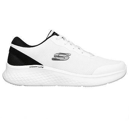 Men's Skech-Lite Pro Road Walking Shoes - White/Black-Skechers