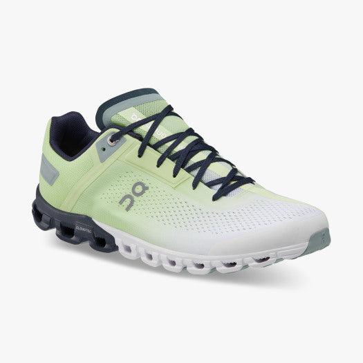 ON Women's Cloudflow 3 Road Running Shoes-Meadow/White-On