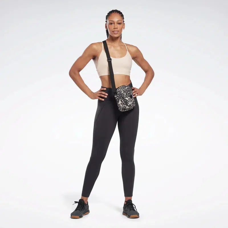 Women's Lux Strappy Sports Bra - Soft Ecru - The Athlete's Foot