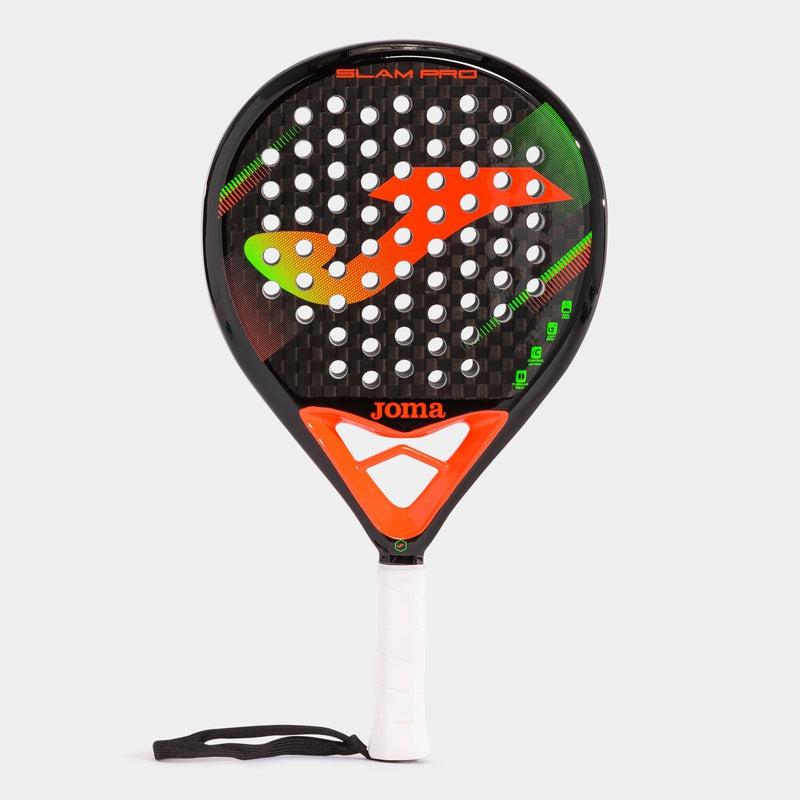 Joma Slam Pro Padel Racket - Black/Fluor Coral-Joma