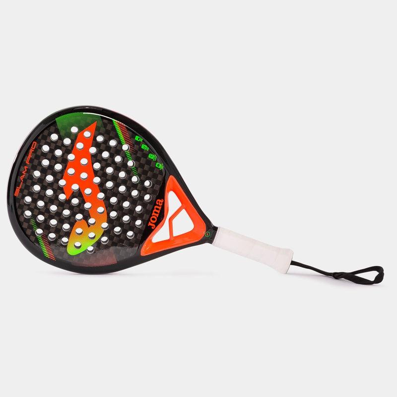 Joma Slam Pro Padel Racket - Black/Fluor Coral-Joma