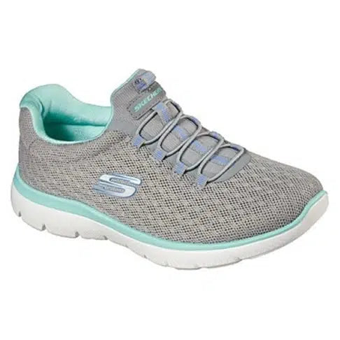 Skechers Women&#39;s Summits Passion up Road Athleisure Shoes-Gray Mint-Skechers