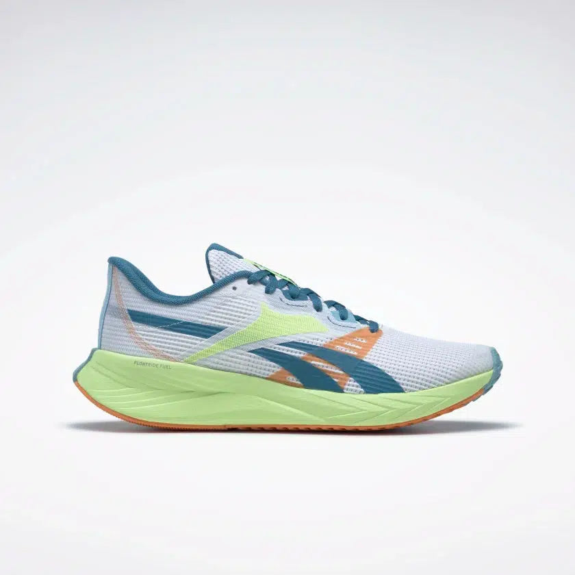 Reebok Men&#39;s Energen Tech Plus Road Running Shoes - Ftwr White/Energy Glow/Blue Pearl-Reebok