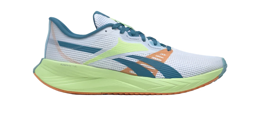 Reebok Men's Energen Tech Plus Road Running Shoes - Ftwr White/Energy Glow/Blue Pearl-Reebok