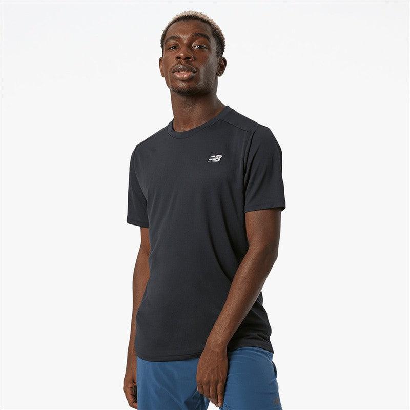 NEW BALANCE MENS CORE RUN TEE-BLACK-New Balance