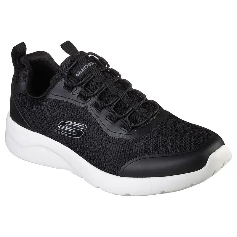 Skechers Men&#39;s Dynamight 2.0 Road Walking Shoes - Black/White-Skechers