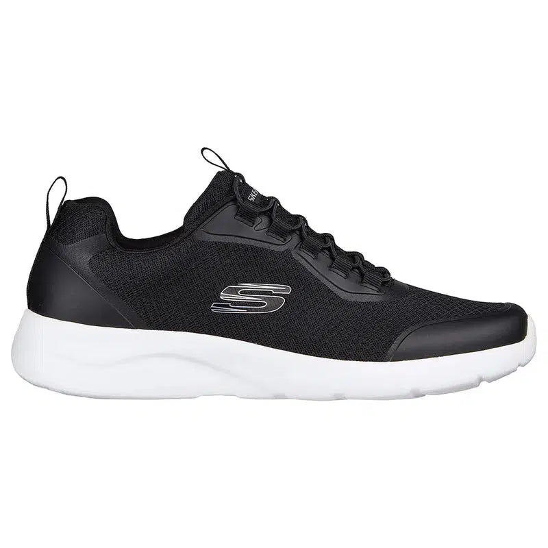 Skechers Men's Dynamight 2.0 Road Walking Shoes - Black/White-Skechers