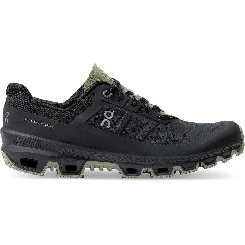 ON Men&#39;s CloudVenture 3 Trail Running Shoes-Black/Reseda-On