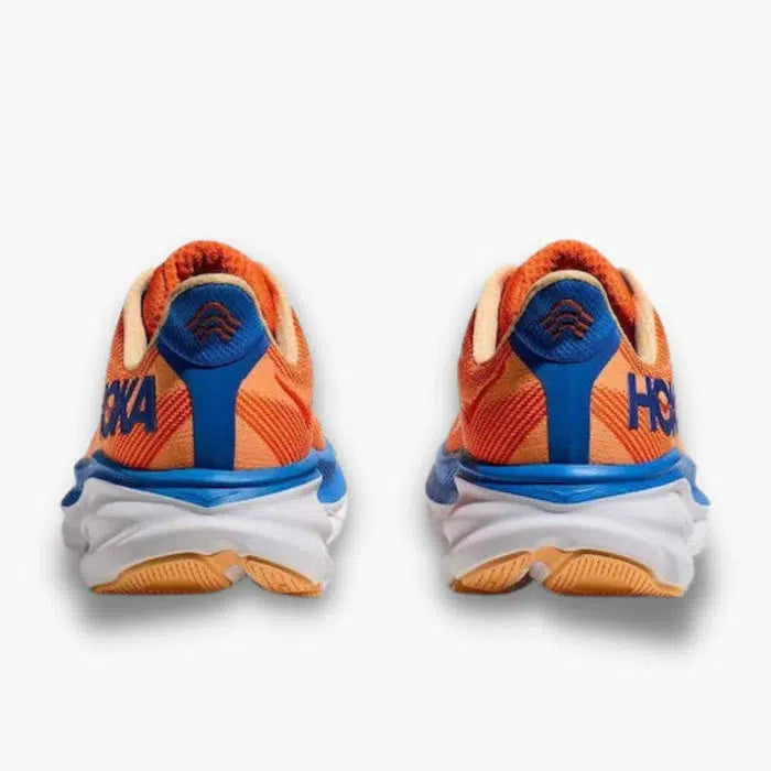 Hoka Men&#39;s Clifton 9 Road Running Shoes - Vibrant Orange/Impala(VOIM)-Hoka