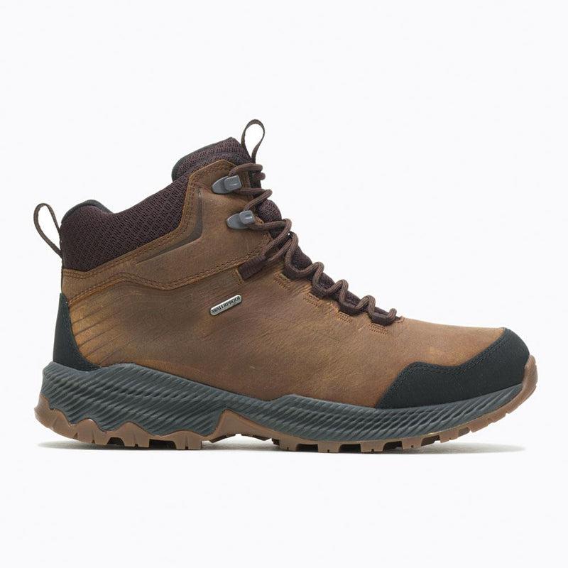 Merrell Men&#39;s ForestBound Mid Leather Water Proof Hiking Boot - Tan-Merrell