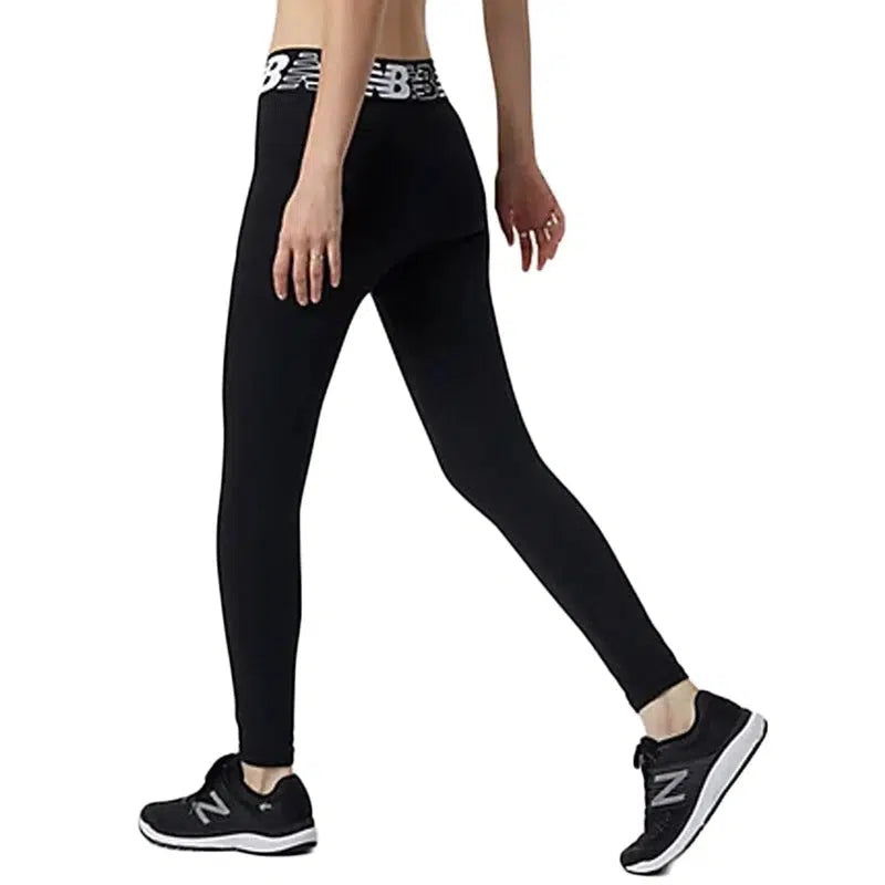 New Balance Women's Relentless Crossover High Rise 7/8 Tight - Black-New Balance